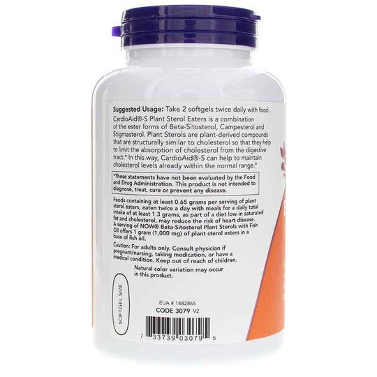 Beta-Sitosterol Plant Sterols, NOW